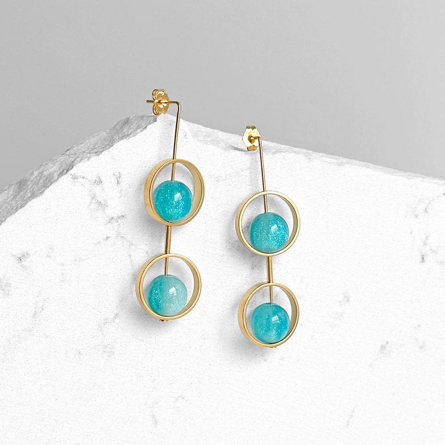 Ariel Earrings - Blues