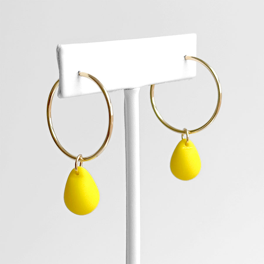 Drop Hoop Earrings