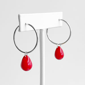 Drop Hoop Earrings