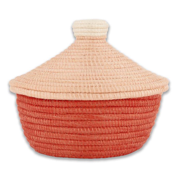 Seratonia Lidded Box - 4.5" Peach