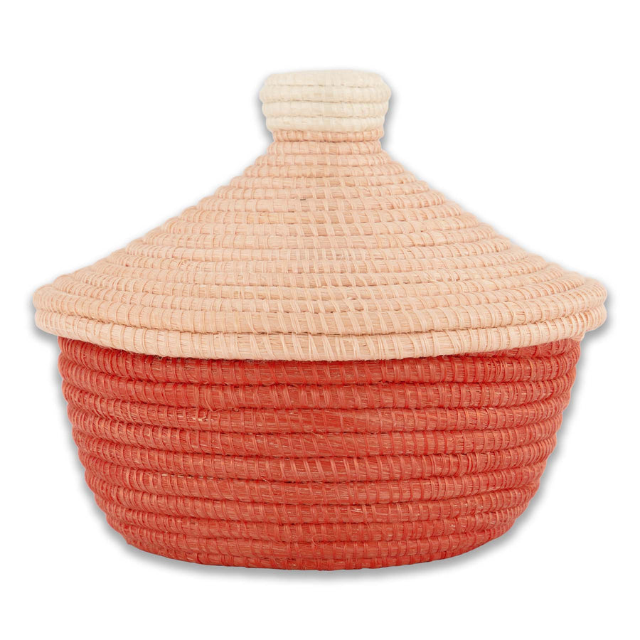 Seratonia Lidded Box - 4.5" Peach