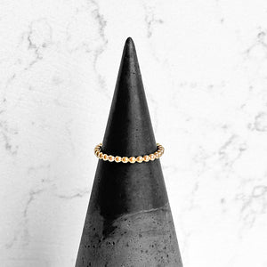 Gold Beaded Ring