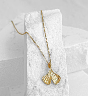 Ginkgo Leaf Necklace