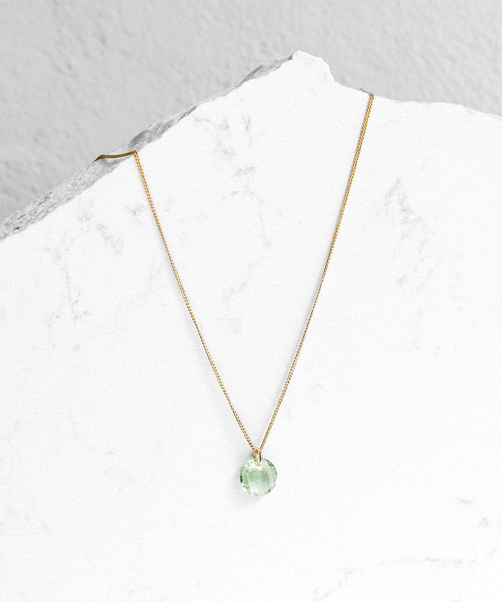 Petite Green Amethyst Necklace