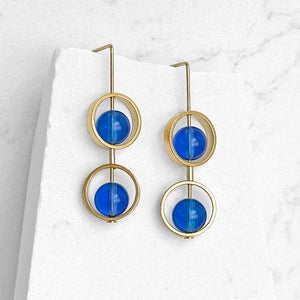 Petite Ariel Earrings - Blues