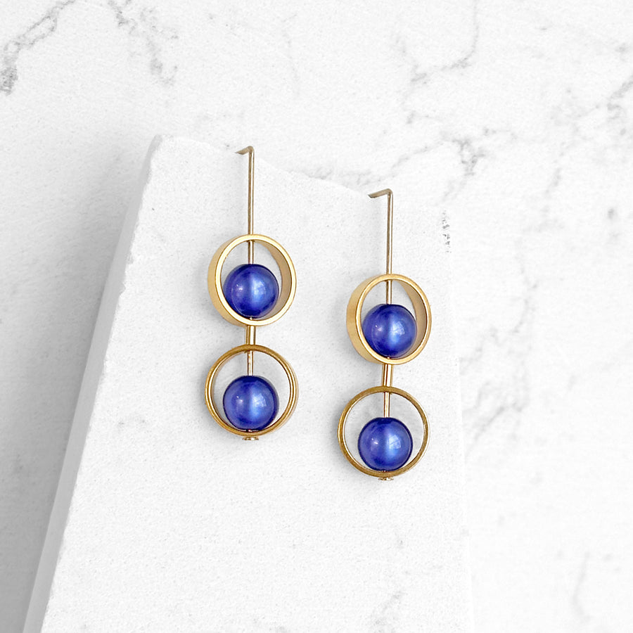 Petite Ariel Earrings - Blues