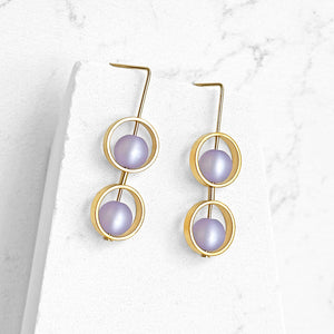 Petite Ariel Earrings - Pinks and Purples