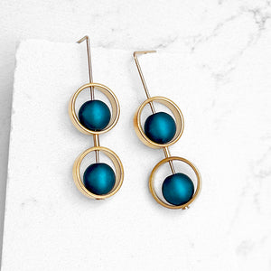 Petite Ariel Earrings - Blues