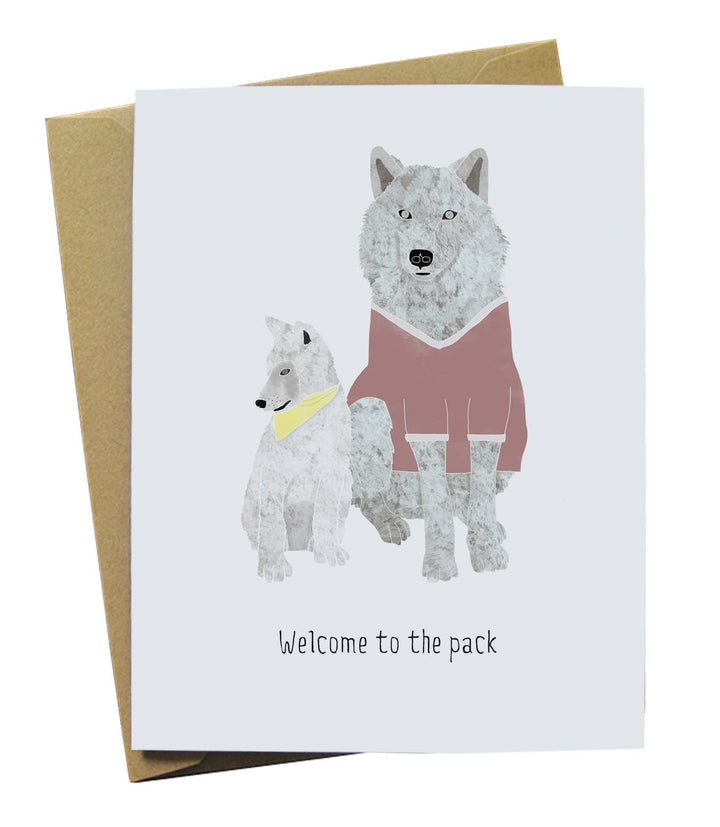 Mama Wolf Baby Card