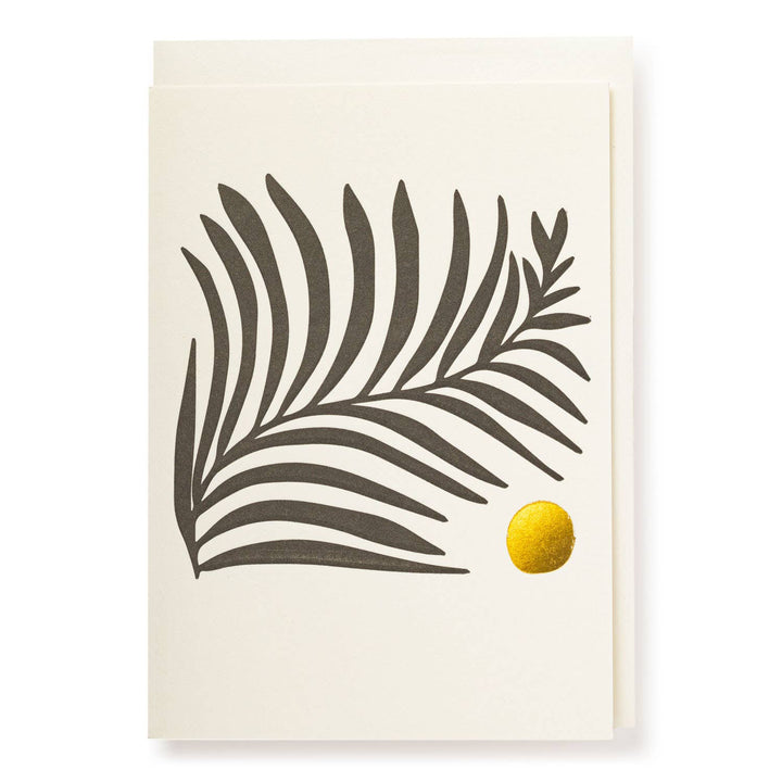 White Fern Notelet Card