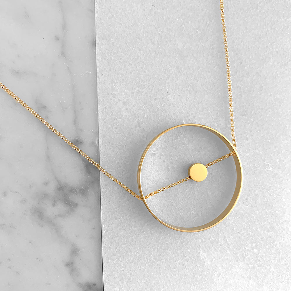 The Circle Dot Necklace Card