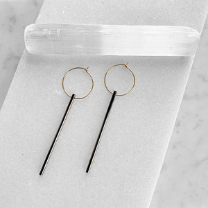 Stick Hoop Earrings